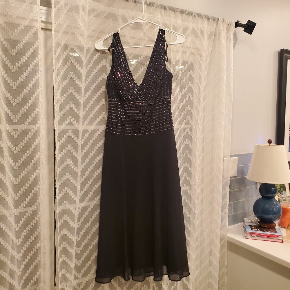 Black cocktail dress